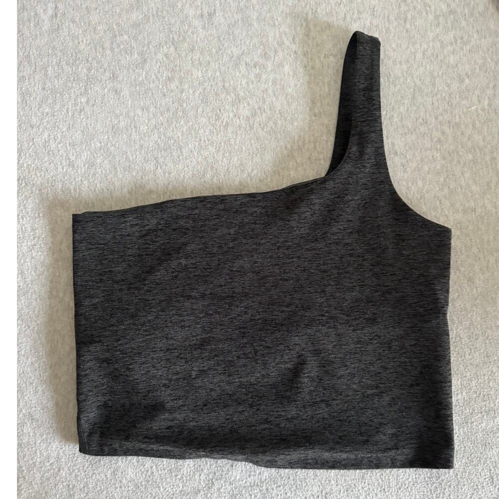 Beyond Yoga One-Shoulder Gray Tank Top